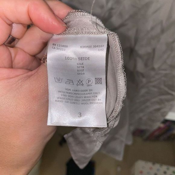 Drykorn for Beautiful People 100% Silk Beige Nude Tank Blouse Size US Medium - Picture 6 of 10